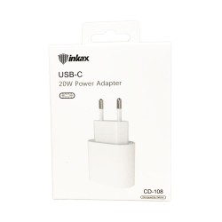 CARICABATTERIA ALIMENTATORE USB-C 20W PER SMARTPHONE E TABLET