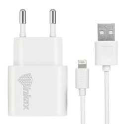 CARICABATTERIA ALIMENTATORE 1A + CAVO LIGHTNING ADATTO PER IPHONE INKAX